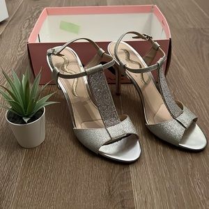 Nina Sliver Sparkly High Heals